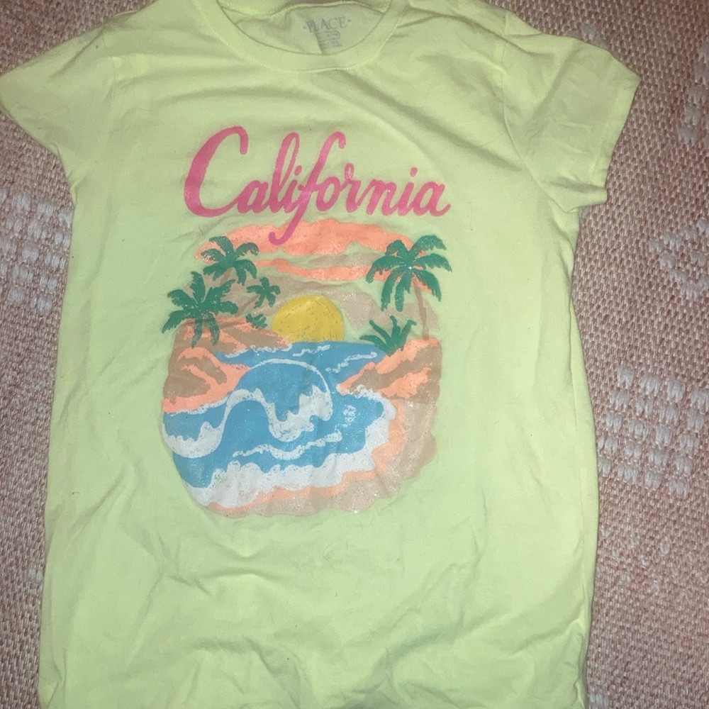 Girls neon large tshirt